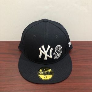 New Era, 59Fifty Fitted Hat, New York Yankees, Navy Blue & White